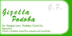 gizella podoba business card